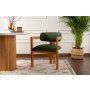 HANAH HOME Trpezarijska stolica Mistral Oak Dark Green - slika 1