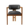 HANAH HOME Trpezarijska stolica Mistral Oak Dark Grey - slika 3