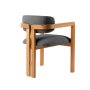 HANAH HOME Trpezarijska stolica Mistral Oak Dark Grey - slika 5