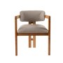 HANAH HOME Trpezarijska stolica Mistral Oak Light Grey - slika 3