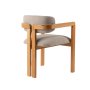 HANAH HOME Trpezarijska stolica Mistral Oak Light Grey - slika 5