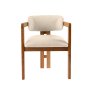 HANAH HOME Trpezarijska stolica Mistral Oak Off White - slika 3