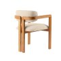 HANAH HOME Trpezarijska stolica Mistral Oak Off White - slika 5