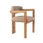 HANAH HOME Trpezarijska stolica Mistral Oak Sand Beige - slika 4