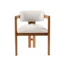 HANAH HOME Trpezarijska stolica Mistral Oak White - slika 3