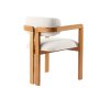 HANAH HOME Trpezarijska stolica Mistral Oak White - slika 5