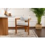 HANAH HOME Trpezarijska stolica Mistral Oak White - slika 1