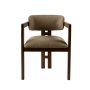 HANAH HOME Trpezarijska stolica Mistral Walnut Green - slika 3