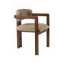 HANAH HOME Trpezarijska stolica Mistral Walnut Green - slika 4