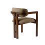 HANAH HOME Trpezarijska stolica Mistral Walnut Green - slika 5