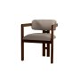 HANAH HOME Trpezarijska stolica Mistral Walnut Light Grey - slika 2