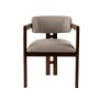 HANAH HOME Trpezarijska stolica Mistral Walnut Light Grey - slika 3