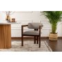 HANAH HOME Trpezarijska stolica Mistral Walnut Light Grey - slika 1