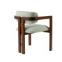 HANAH HOME Trpezarijska stolica Mistral Walnut Mint - slika 4