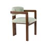 HANAH HOME Trpezarijska stolica Mistral Walnut Mint - slika 5