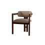 HANAH HOME Trpezarijska stolica Mistral Walnut Sand Beige - slika 2