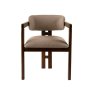 HANAH HOME Trpezarijska stolica Mistral Walnut Sand Beige - slika 3