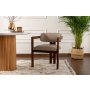 HANAH HOME Trpezarijska stolica Mistral Walnut Sand Beige - slika 1