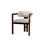 HANAH HOME Trpezarijska stolica Mistral Walnut White - slika 2