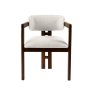HANAH HOME Trpezarijska stolica Mistral Walnut White - slika 3