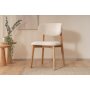 HANAH HOME Trpezarijska stolica Lugias Beech White - slika 1