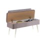 HANAH HOME Trpezarijska klupa Vina 0701 1 WhiteGrey - slika 3