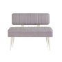 HANAH HOME Trpezarijska klupa Vina 0701 1 WhiteGrey - slika 1