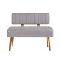 HANAH HOME Trpezarijska klupa Vina 0701 1 GreyAtlantic - slika 1
