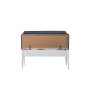 HANAH HOME Trpezarijska klupa Vina Bank Dark Blue White - slika 3