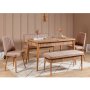 HANAH HOME Trpezarijska klupa Vina Bank Atlantic Pine Stone - slika 3