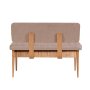 HANAH HOME Trpezarijska klupa Vina Bank Atlantic Pine Stone - slika 5