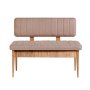 HANAH HOME Trpezarijska klupa Vina Bank Atlantic Pine Stone - slika 1