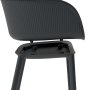HANAH HOME Set 2 stolice Shell P Anthracite - slika 3
