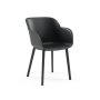 HANAH HOME Set 2 stolice Shell P Anthracite - slika 1