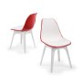 HANAH HOME Set 2 stolice Eos P Red - slika 2