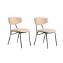 HANAH HOME Set 2 stolice Nancy Beige Black - slika 2