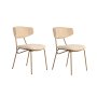 HANAH HOME Set 2 stolice Nancy Beige Gold - slika 2