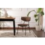 HANAH HOME Set 2 stolice Nancy Brown Black - slika 1