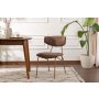 HANAH HOME Set 2 stolice Nancy Brown Gold - slika 1