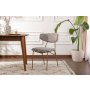 HANAH HOME Set 2 stolice Nancy Grey Gold - slika 1