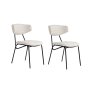 HANAH HOME Set 2 stolice Nancy White Black - slika 2