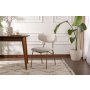 HANAH HOME Set 2 stolice Nancy White Gold - slika 1