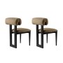 HANAH HOME Set 2 stolice Natura Black Green - slika 5