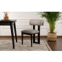 HANAH HOME Set 2 stolice Natura Black Light Grey - slika 1