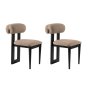 HANAH HOME Set 2 stolice Natura Black Sand Beige - slika 4