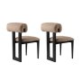 HANAH HOME Set 2 stolice Natura Black Sand Beige - slika 5