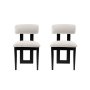 HANAH HOME Set 2 stolice Natura Black White - slika 3