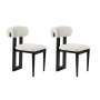 HANAH HOME Set 2 stolice Natura Black White - slika 4