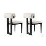HANAH HOME Set 2 stolice Natura Black White - slika 5