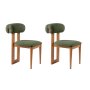 HANAH HOME Set 2 stolice Natura Oak Dark Green - slika 4